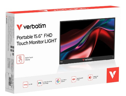 Verbatim Portable 15.6" FHD Touch Monitor LIGHT