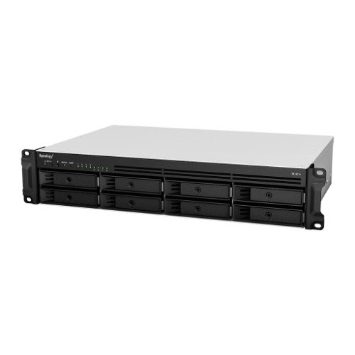 Synology RackStation RS1221RP+ NAS Rack (2U) Ryzen Embedded V1500B 4 GB DDR4 32 TB HDD DiskStation Manager Black