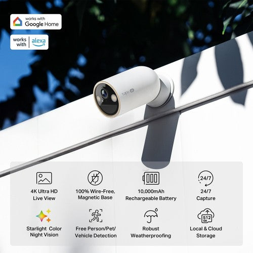 TP-Link Tapo C460 Bullet IP security camera Outdoor 3840 x 2160 pixels Ceiling/wall