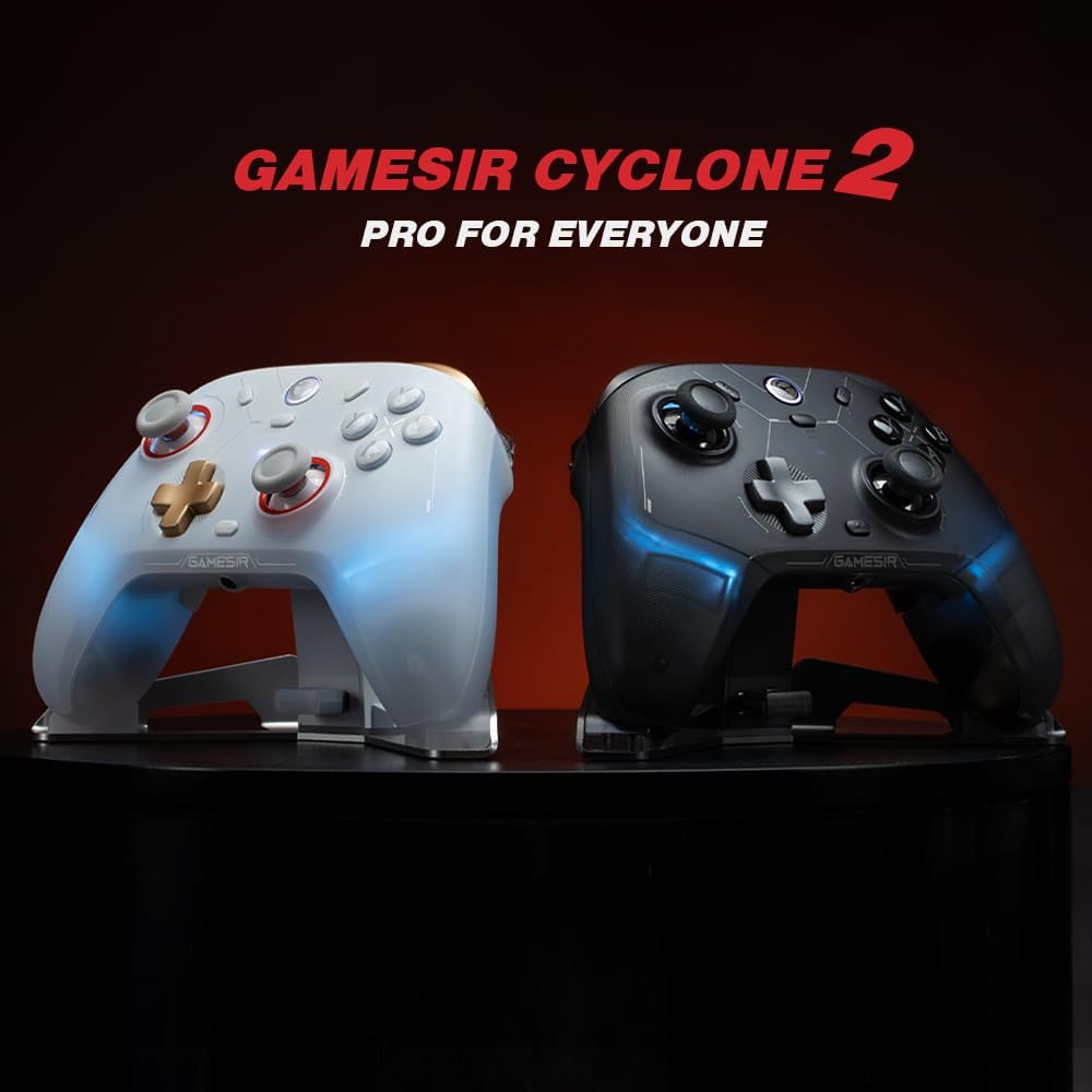 GameSir Cyclone 2 Wireless Controller - with Charging Dock - White