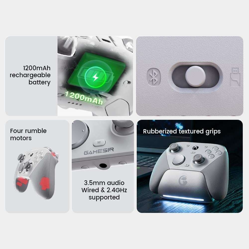 GameSir G7 Pro Wired/Wireless Controller - White