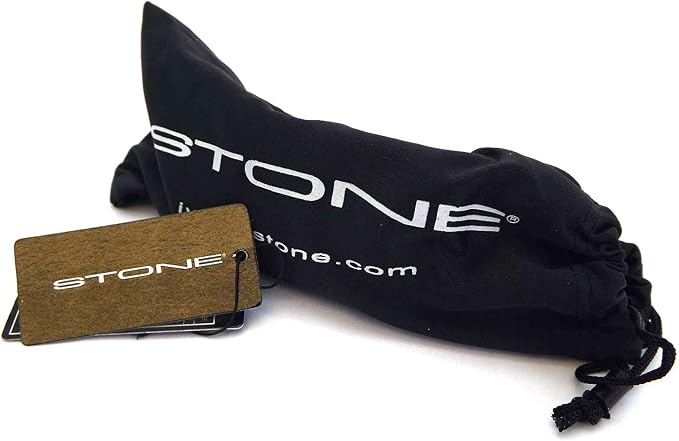 Stone Wrap Sunglasses Polished Black with Gunmetal and Dark Grey CAT.3 Lens ST200