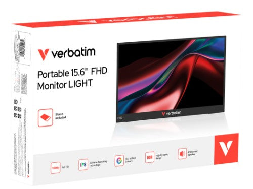 Verbatim Portable 15.6" FHD Monitor LIGHT