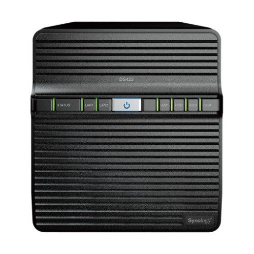 Synology DiskStation DS423 NAS Desktop Realtek RTD1619B 2 GB DDR4 48 TB HDD DiskStation Manager Black