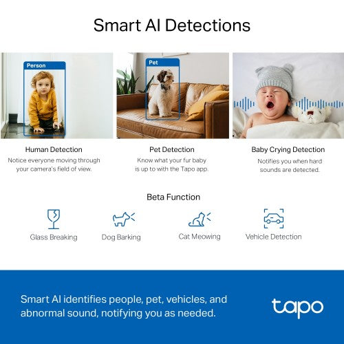 TP-Link Tapo Pan/Tilt AI Home Security Wi-Fi Camera