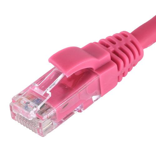Cablenet 8m Cat6 RJ45 Pink U/UTP LSOH 24AWG Snagless Booted Patch Lead