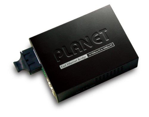 PLANET FT802UK network media converter 200 Mbit/s 1310 nm Multi-mode, Single-mode Black