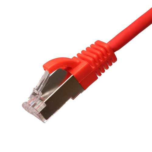 Cablenet 1m Cat6a RJ45 Red U/FTP LSOH 30AWG Slim Snagless Booted Patch Lead