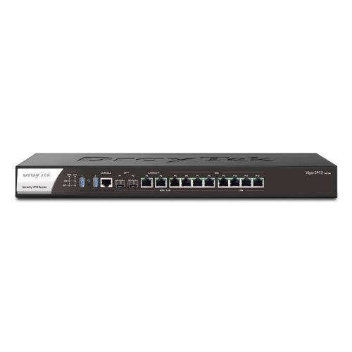 DrayTek V3912S-K wired router 2.5 Gigabit Ethernet, Gigabit Ethernet Black