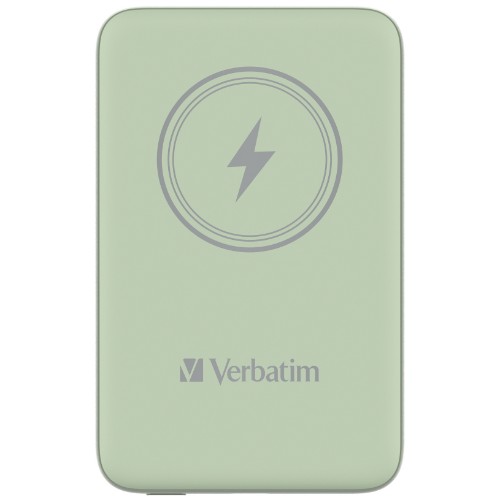 Verbatim Charge 'n' Go Magnetic Wireless Power Bank 10000mAh Green