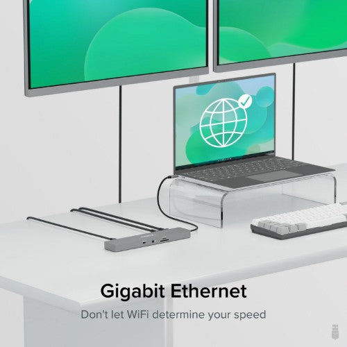 Plugable Technologies 11-in-1 USB-C Hub, 100W USB-C Pass-through, Laptop Docking Station Dual Monitor, 4K 60Hz HDMI, Compatible with Thunderbolt, Windows, Chromebooks, Displays Mirrored on Mac