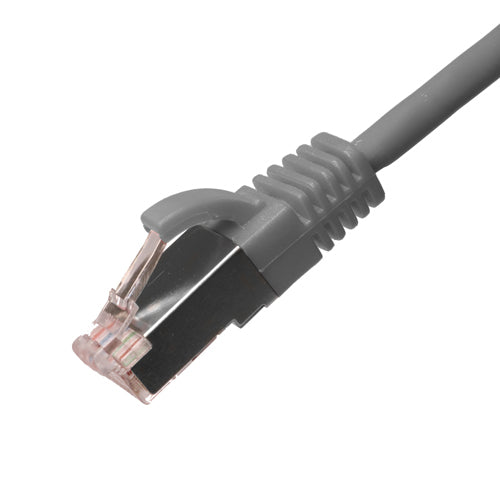 Cablenet 0.5m Cat6a RJ45 Grey U/FTP LSOH 30AWG Slim Snagless Booted Patch Lead