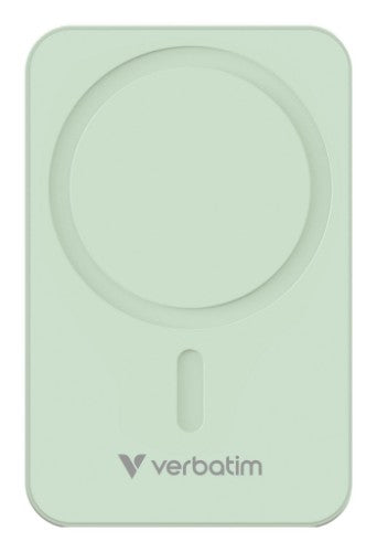 Verbatim Charge 'n' Go Essentials Magnetic Wireless Power Bank 20000 mAh Green