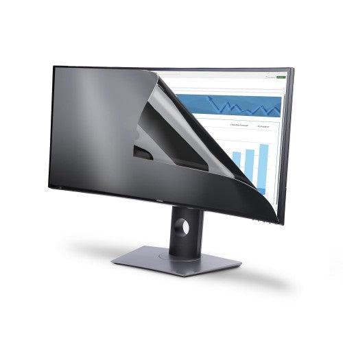 StarTech.com Privacy Screen For Dell U3824DW Curved Ultrawide 21:9 Monitor, Double-Sided Filter Matte/Glossy, Computer Monitor Screen Protector, TAA-Compliant