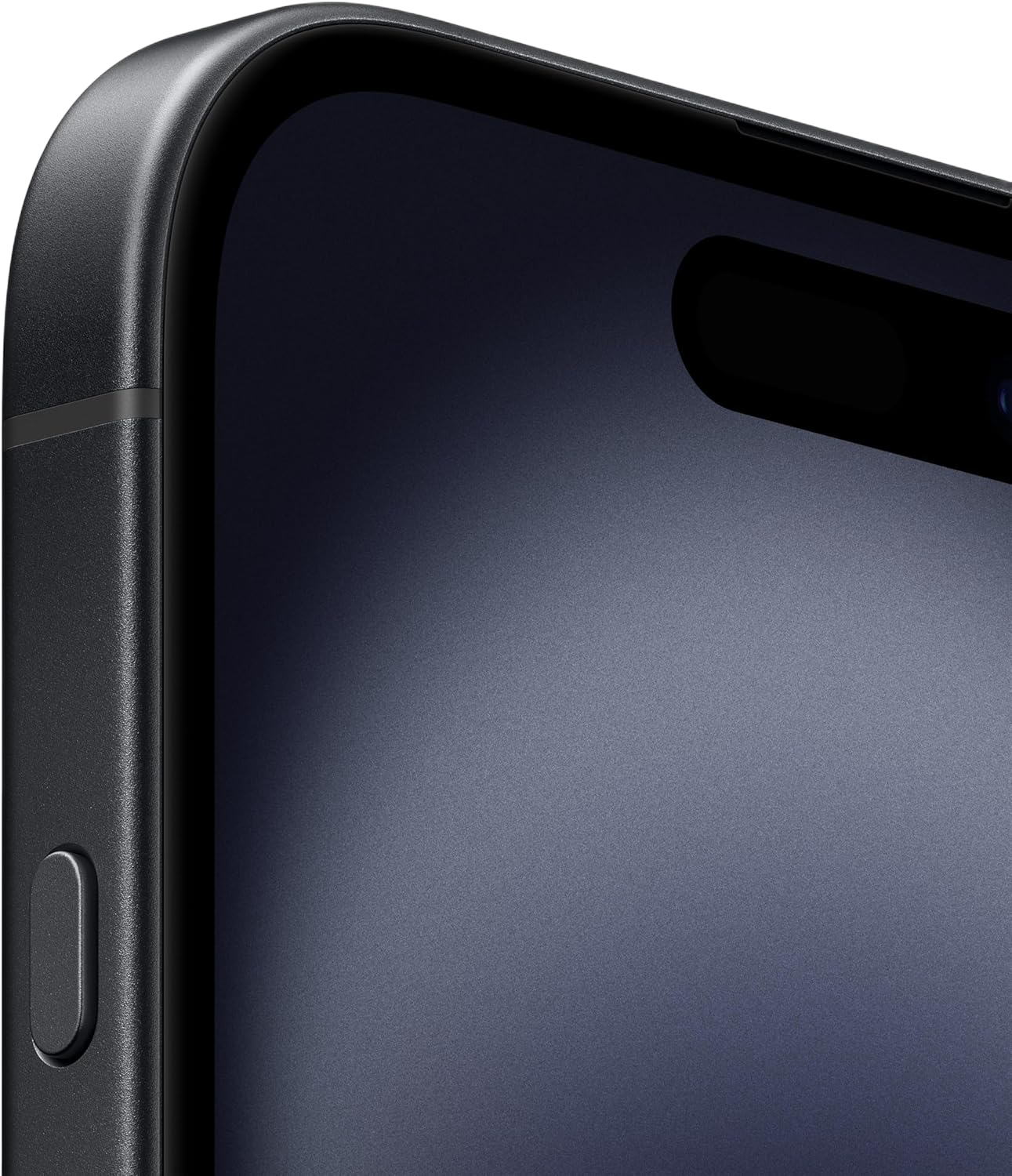 Close-up of a smartphone's screen and side profile