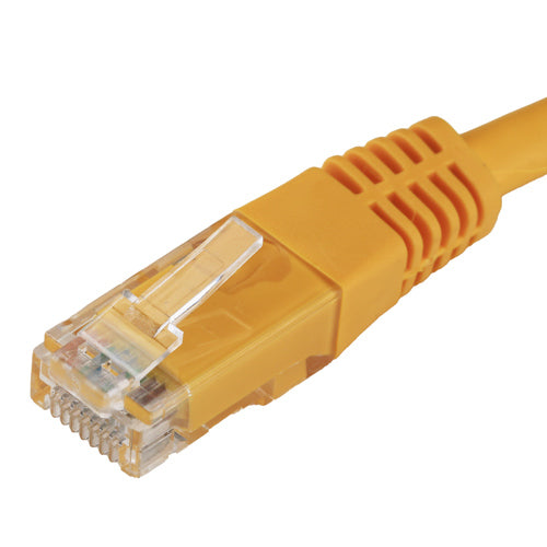 Cablenet 2m Cat6 RJ45 Yellow U/UTP PVC 24AWG Flush Moulded Booted Patch Lead