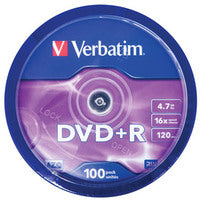 Verbatim DVD+R Matt Silver 4.7 GB 100 pc(s)