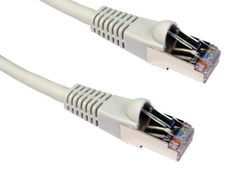 Cables Direct 2m CAT6a, M - M networking cable Grey S/FTP (S-STP)