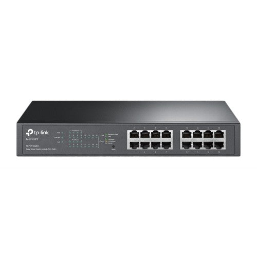 TP-Link TL-SG1016PE network switch Managed L2 Gigabit Ethernet (10/100/1000) Power over Ethernet (PoE) Black