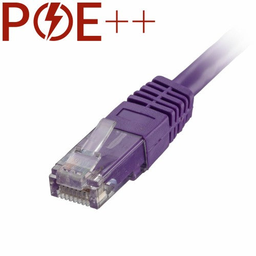 Cablenet 30m Cat6 RJ45 Violet U/UTP PVC 24AWG Flush Moulded Booted Patch Lead