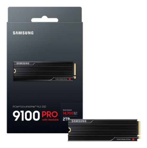 Samsung 9100 PRO Heatsink PCIe® 5.0 NVMe™ M.2 SSD - 2 TB
