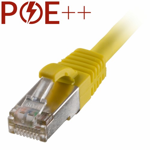 Cablenet 0.3m Cat6a RJ45 Yellow S/FTP LSOH 26AWG Snagless Booted Patch Lead