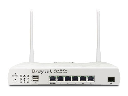 DrayTek Vigor 2865 wired router Gigabit Ethernet Grey, White