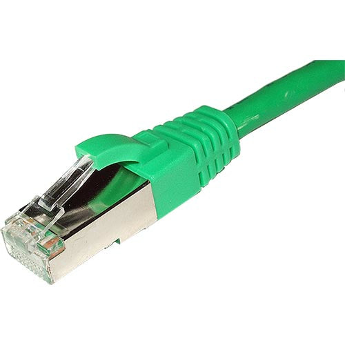 Cablenet 15m Cat6a RJ45 Green S/FTP LSOH 26AWG Snagless Booted Patch Lead