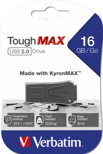 Verbatim ToughMAX - USB Drive 16 GB - Black