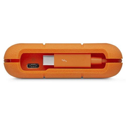 LaCie Rugged USB-C external hard drive 5 TB Grey, Yellow