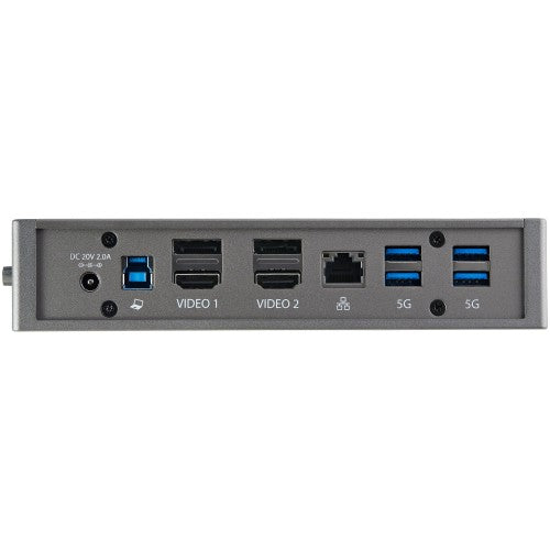 StarTech.com USB-C USB-A Dock - Hybrid Universal USB 3.0 Docking Station for USB-C or USB-A Laptop - Dual Monitor 4K 60Hz HDMI/DisplayPort - 6x USB-A, GbE - USB 3.1 Gen 1 - Windows/Mac