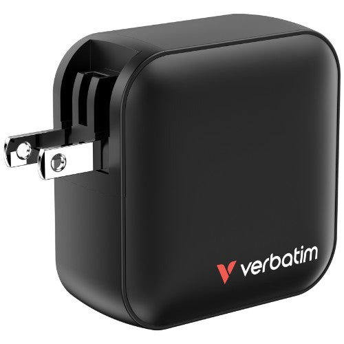 Verbatim Mini GaN Charger 100W 4 Port US plug with EU and UK adaptors