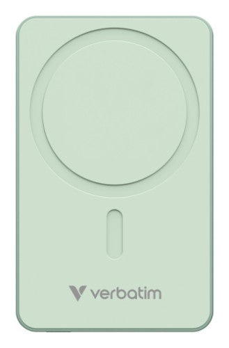 Verbatim Charge 'n' Go Essentials Magnetic Wireless Power Bank 10000 mAh Green