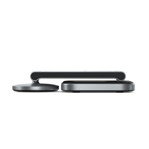 Satechi ST-Q31FM-EA mobile device charger Headphones, Smartphone, Smartwatch Grey, Black USB Wireless charging Indoor