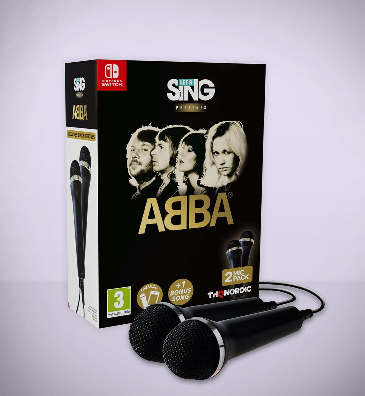 Let's Sing ABBA 2027 - 2 Microphone Bundle - Nintendo Switch - two microphone bundle