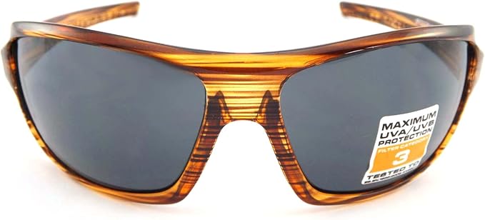 Stone Sunglasses Wraparound Crystal Lined Brown with Dark Grey Lenses ST171