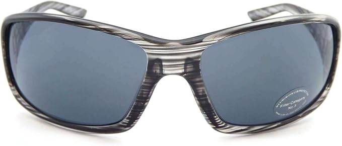 Stone Unisex Wraparound Sunglasses ST170 Crystal Line Grey with Dark Grey Lens