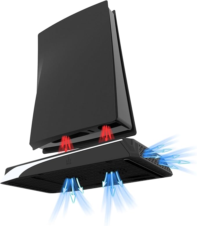 DLX LED Twin Charging Tower With Cooling Fans & Game Storage
