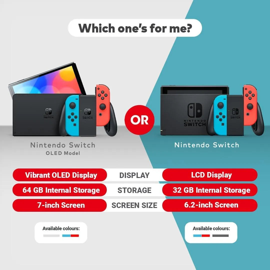 Nintendo Switch OLED Neon Red/Blue: Mario Kart 8 Deluxe & Nintendo Switch Online 3 Months