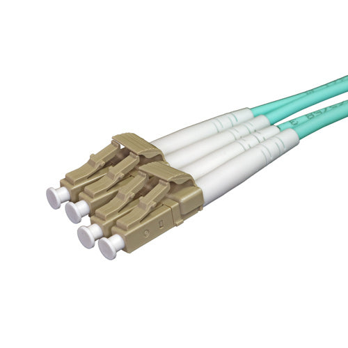 Cablenet 25m OM4 50/125 LC-LC Duplex Aqua LSOH Fibre Patch Lead