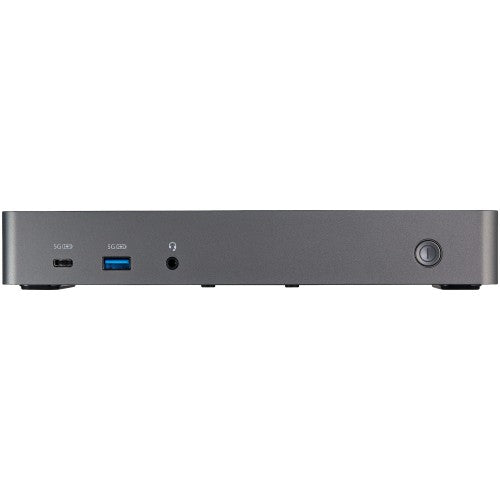 StarTech.com USB-C & USB-A Dock - Hybrid Universal Triple Monitor Laptop Docking Station DisplayPort & HDMI 4K 60Hz - 85W Power Delivery, 6x USB Hub, GbE, Audio - USB 3.1 Gen 2 10Gbps - TAA