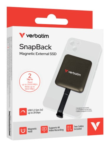 Verbatim SnapBack SSD 2TB Mocha Metallic