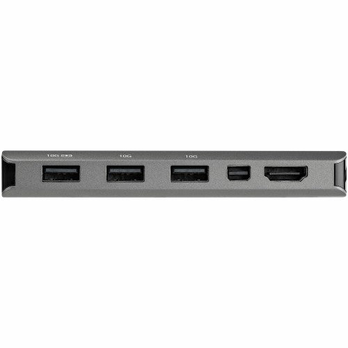 StarTech.com USB C Multiport Adapter - USB-C to HDMI or Mini DisplayPort 4K 60Hz, 100W Power Delivery Pass-Through, 4-Port 10Gbps USB Hub - USB Type-C Mini Dock - w/ 12" Attached Cable