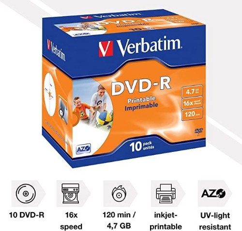 Verbatim 43521 blank DVD 4.7 GB DVD-R 10 pc(s)