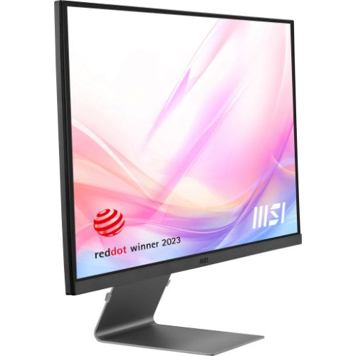 MSI Modern MD271UL 27 Inch Monitor, UHD (3840 x 2160), 60Hz, IPS, 4ms, Adaptive-Sync, 2x HDMI, DisplayPort, USB Type-C, Anti-Glare, Anti-Flicker, Less Blue light, TÜV Certified, Kensington, Grey