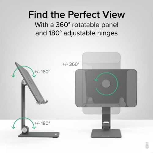 Plugable Technologies Magnetic Tablet Holder for MagSafe iPad Pro 12.9 Stand Portable Foldable 360° Rotating Stand (AMS-STAND13)