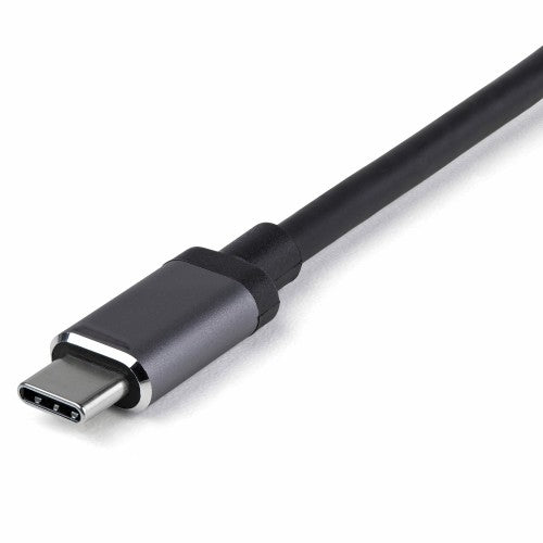 StarTech.com USB C Multiport Adapter - USB-C to HDMI or Mini DisplayPort 4K 60Hz, 100W Power Delivery Pass-Through, 4-Port 10Gbps USB Hub - USB Type-C Mini Dock - w/ 12" Attached Cable