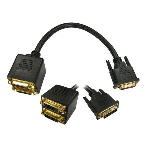 Cables Direct DV-2DVIFF DVI cable 2 x DVI-D DVI-D Black