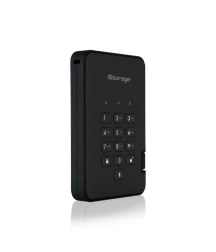 iStorage diskAshur² HDD 1TB Black | Secure Portable Hard Drive |AES-XTS 256-bit Hardware Encryption | PIN protected | OS & Platform Independent | TAA Compliant|Brute force hack defence | Dust/Water Resistant