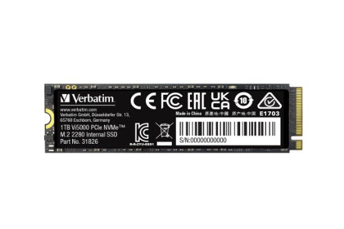 Verbatim Vi5000 PCIe NVMe M.2 SSD 1TB